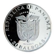 20 Balboas The Liberator obverse image