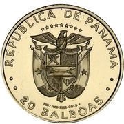 20 Balboas Figure 8 Butterfly obverse image