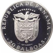 20 Balboas Vasco Nunez de Balboa obverse image
