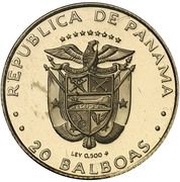 20 Balboas Hummingbird obverse image
