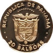 20 Balboas Puma obverse image