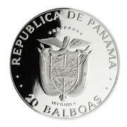 20 Balboas Discoverer of the Pacific obverse image
