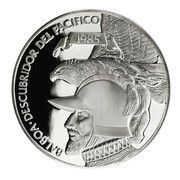 20 Balboas Discoverer of the Pacific, Panama, 1985 reverse image