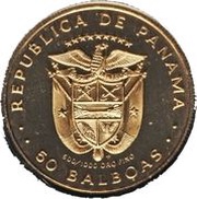 50 Balboas Christmas obverse image