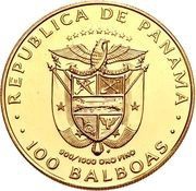 100 Balboas Golden Turtle obverse image