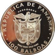 100 Balboas Golden Condor obverse image