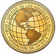 500 Balboa Organization of American States, Panama, 1978 reverse image
