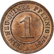 1 Pfennig - Wilhelm II reverse image