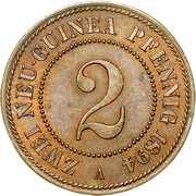 2 Pfennig - Wilhelm II reverse image
