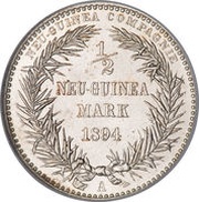 ½ Mark - Wilhelm II reverse image