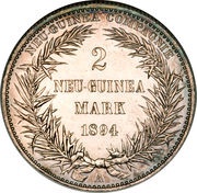 2 Mark - Wilhelm II reverse image