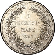 5 Mark - Wilhelm II reverse image