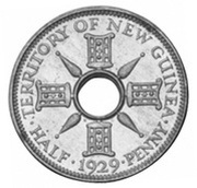 ½ Penny - George V Trial Strike reverse image
