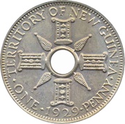 1 Penny - George V reverse image