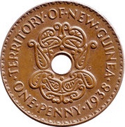 1 Penny - George VI reverse image