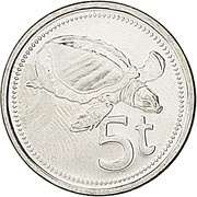 5 Toea - Elizabeth II reverse image