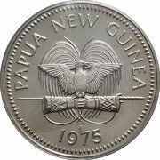 20 Toea - Elizabeth II Bennett's Cassowary obverse image