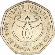 50 Toea - Elizabeth II Bank of Papua New Guinea reverse image