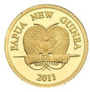 1 Kina - Elizabeth II Birdwing Butterfly obverse image
