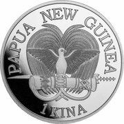 1 Kina - Elizabeth II Bird of Paradise obverse image