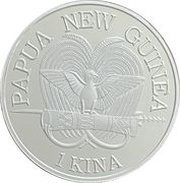 1 Kina - Charles III Bird of Paradise obverse image