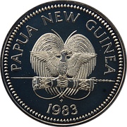 5 Kina - Elizabeth II 10th Anniversary of Bank of Papua New Guinea obverse image
