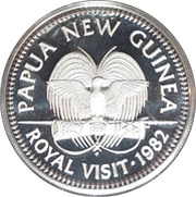 10 Kina - Elizabeth II Royal Visit; Silver Proof obverse image