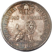 10 Reales Silver Pattern obverse image