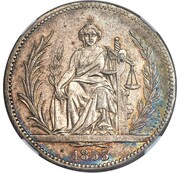 10 Reales Silver Pattern reverse image