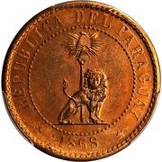 2 Centimos Brass Pattern obverse image