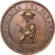 2 Centimos Copper Pattern obverse image