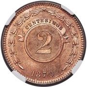 2 Centésimos reverse image