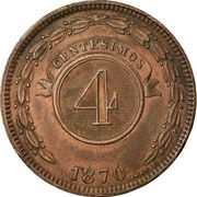 4 Centésimos reverse image