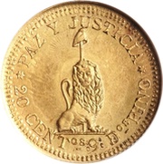 20 Centavos Gold Pattern reverse image