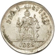 2 Reales Silver "Error struck" Pattern reverse image