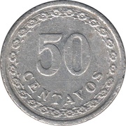 50 Centavos reverse image