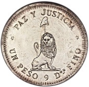 1 Peso Silver Pattern reverse image