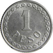 1 Peso reverse image