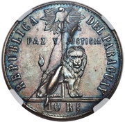 10 Reales Copper Pattern obverse image