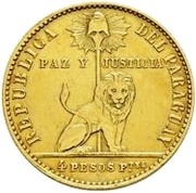 4 Pesos Fuertes Gold "Bouvet" Pattern obverse image