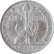 4 Pesos Fuertes Silver "Bouvet" Pattern obverse image