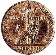 4 Pesos Fuertes Copper "Bouvet" Pattern obverse image