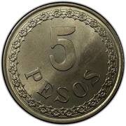 5 Pesos reverse image