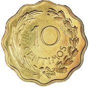 10 Céntimos reverse image