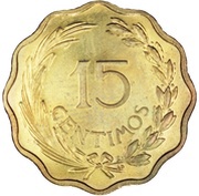15 Céntimos reverse image