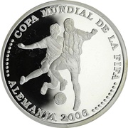 1 Guaraní FIFA World Football Championship - Germany 2006, Paraguay, 2003 reverse image