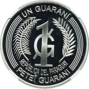 1 Guaraní Silver Currency Reform obverse image