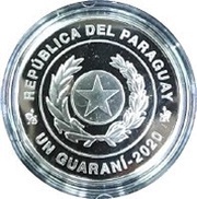 1 Guaraní 150th Anniversary of the Battle of Cerro Corá obverse image