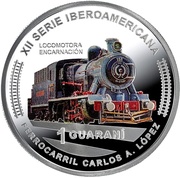 1 Guaraní Steam Locomotive Encarnación, Paraguay, 2020 reverse image