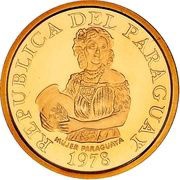 5 Guaraníes Gold FAO obverse image